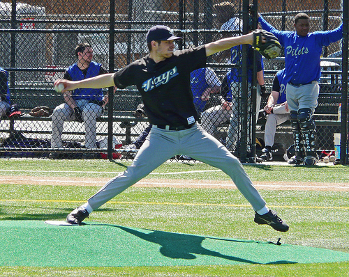 20. GROWN MEN IN MAJOR LEAGUE-GRADE UNIFORMS THINK THEY OWN THE FIELDS AT CAL ANDERSON PARK  Like spring training itself, it's become something of a rite: When Saturdays in March roll around, the air at Capitol Hill's most popular park fills with the sweet scent of cherry blossoms, the wobbling figures of tightrope walkers, and the bellowing commands of grown men wearing Major League uniforms, right down to the protective cups and decorative stirrups. You need to get off the field, they tell sunbathers on the left-field bank and soccer players under the opposite backstop, 420-plus feet away. (Sadly, it seems performance-enhancing drugs have infected even the recreational ranks.) We rented the field. Meanwhile, ballsaE”both expertly and errantly struckaE”rain upon dog-walkers, tennis players, hoop-shooters, and passing cars alike, with little warning beyond a ping and a half-hearted call of heads. After all, there's no pastime more national than white men grabbing land to chase their receding dreams. Play ball!