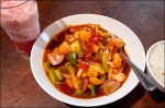 Sweet & Sour with shrimp.