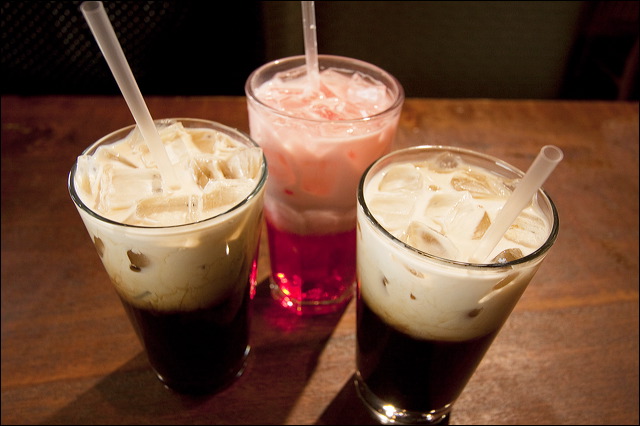 Thai Iced Coffee and Italian Soda.