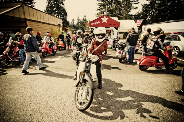 A bevy of bikers meet up for "Meant to Offend #18", a