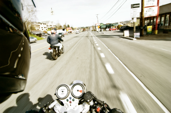 A bevy of bikers meet up for "Meant to Offend #18", a