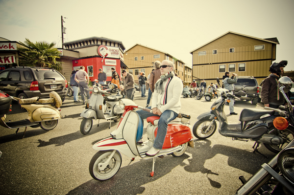 A bevy of bikers meet up for "Meant to Offend #18", a