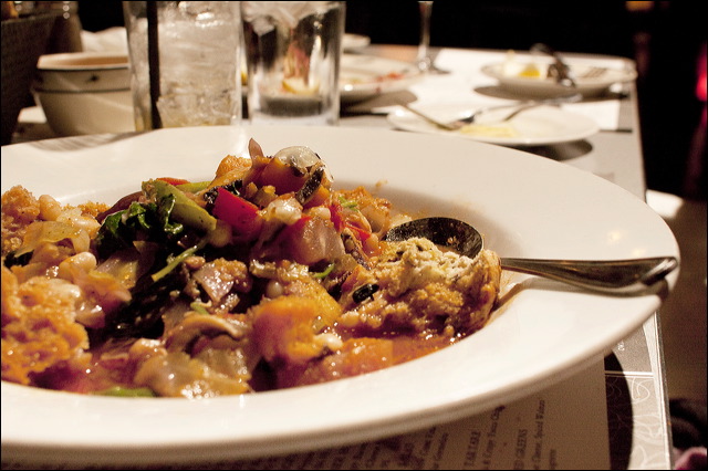 Winter vegetable & white bean stew.