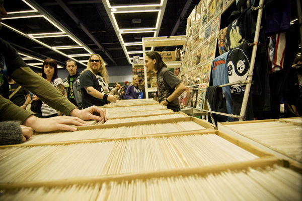 Browsing the stacks.