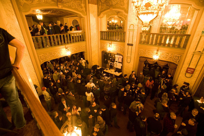 The Paramount's merch hall.