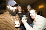 Chris Pitzen, Jason Ebert, Dave Mickelson and Shane Coburn down some drinks before the show.A