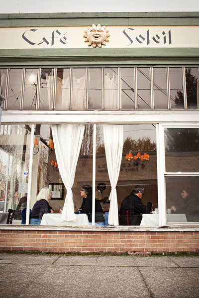 Cafe Soleil is a popular brunch spot among locals in the neighborhood.