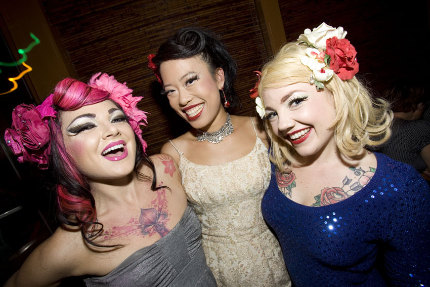Fuchsia Foxxx, Shanghai Pearl and Bunny Monroe.