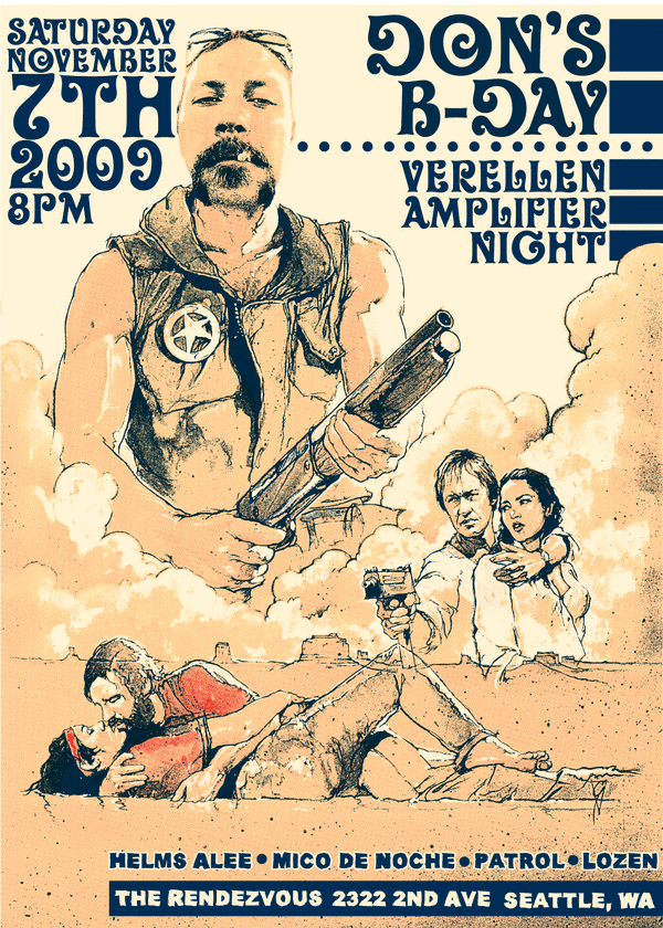 Verellen Amp Night, Saturday, November 7:Verellen amps are the custom-built, low-end loving beauties designed and manufactured locally by Helms Alee frontman Ben Verellen. I really canaE™t say enough good things about Verellen himself; heaE™s a mad scientist Viking with a huge heart and an even bigger brain. His handiwork is fetishized by players who appreciate his signature synthesis of warmth, depth and unfathomable volume, which typically means artists who traverse in material that is hard, heavy, or otherwise intricately noisy. TonightaE™s bill includes VerellenaE™s own band, as well as Helms Alee drummer Hozoji Matheson-MargullisaE™ metal-minded duo, Lozen, and Verellen Amplifier investors Mico de Noche, whose new split 10aE with Brothers of the Sonic Cloth is quite possibly one of the best local metal releases of the year. Given the small confines of the Rendezvous, earplugs are mandatory for this one. Jewelbox/Rendezvous, 2322 Second Ave. 441-5823.10 p.m. $TK. Note by HANNAH LEVIN