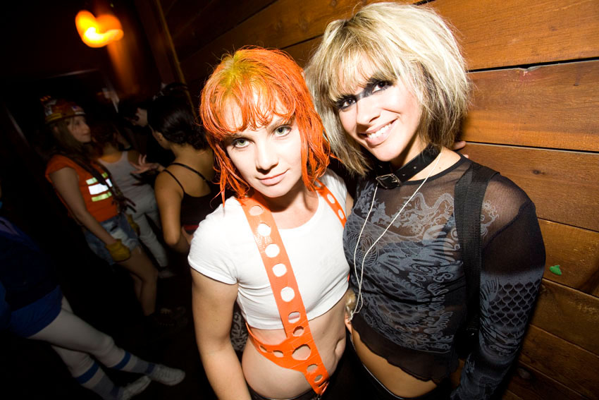 The Fifth Element hangs out with Pris from Bladerunner.