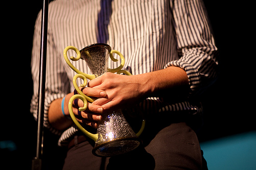 ... they did bring home a nice new trophy.