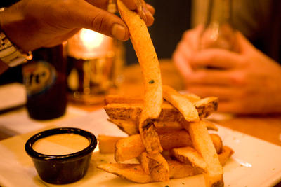 They found delicious French fries at 13 Coins.