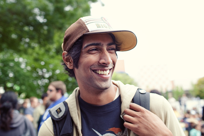 Mark Gajadhar, from the Blood Brothers and Champagne Champagne, which played earlier in the day.A  They have over 23 songs tracked just waiting to be released.