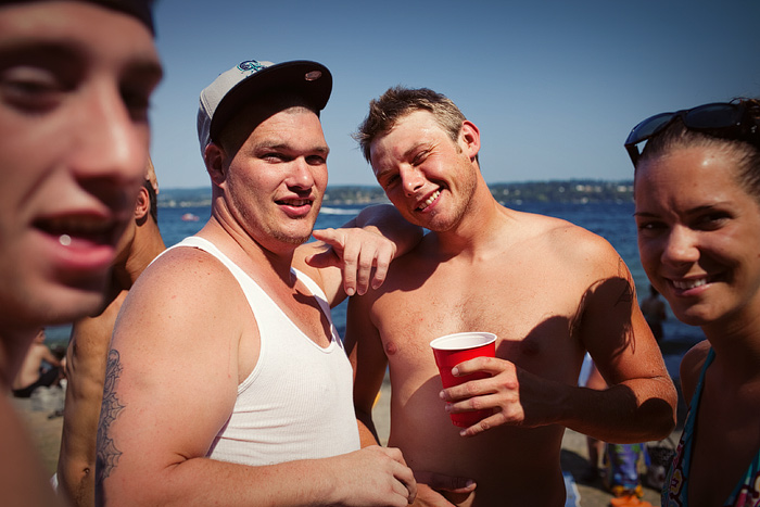 Sam & Zach from Federal Way tried to convince me they were professional athletes.A  When asked what sport, the said, Um, all of them.A  We play all types of sports. OK.