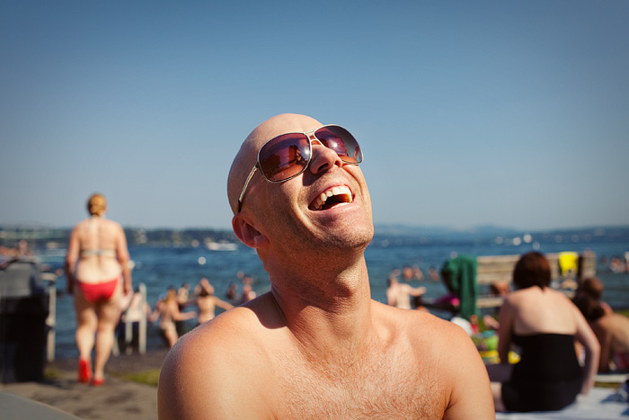 Skippy, having a laugh.