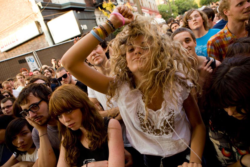 Friday in the crowd.