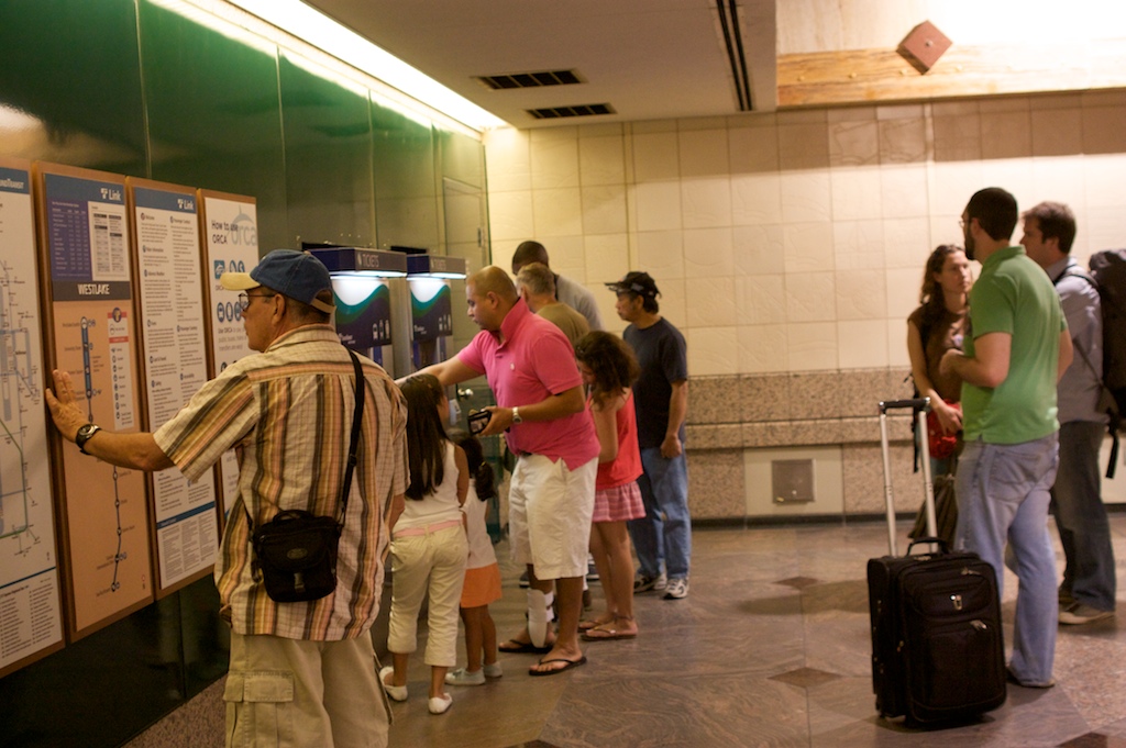 Many Light Rail users complained about the glitches in the ticket machines and the lengthy ticket lines.