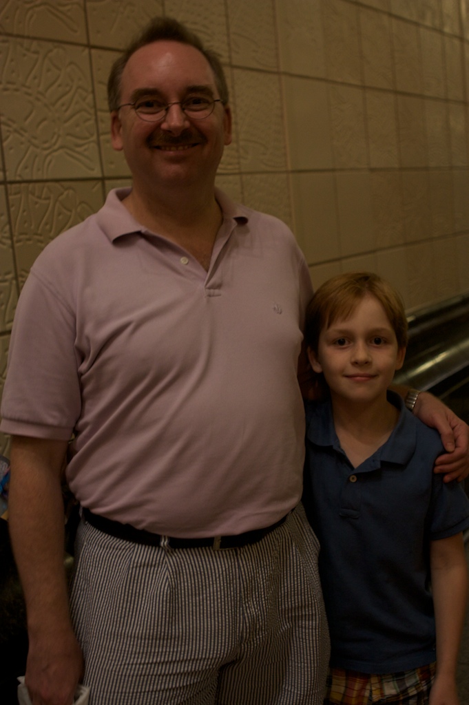 Dave, left, took the train to Tukwila to see about a job and was pleased that it was a quick ride. He was impressed that there are two bike racks per car and that the light rail is reasonably priced. Tate, right, praised the system for being electronic, good for the environment, and having nice service.