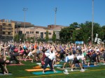 Saturday morning saw several hundred people fill Cal Anderson Park for Equalityoga,