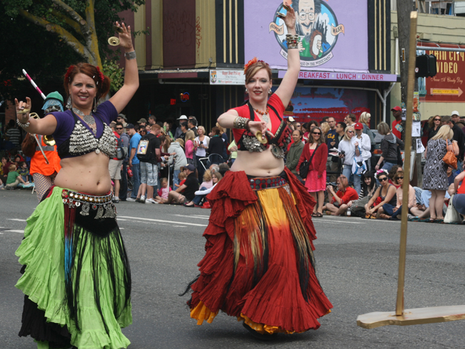 The annual Fremont Solstice Parade -- equipped with plenty of painted and