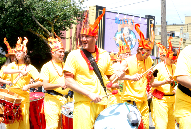 The annual Fremont Solstice Parade -- equipped with plenty of painted and