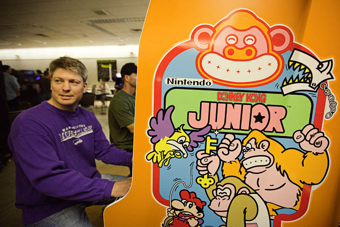 Local videogame hero Steve Wiebe. Steve holds the high score for Donkey Kong Junior and is star of the documentary, The King of Kong: A Fistful of Quarters.