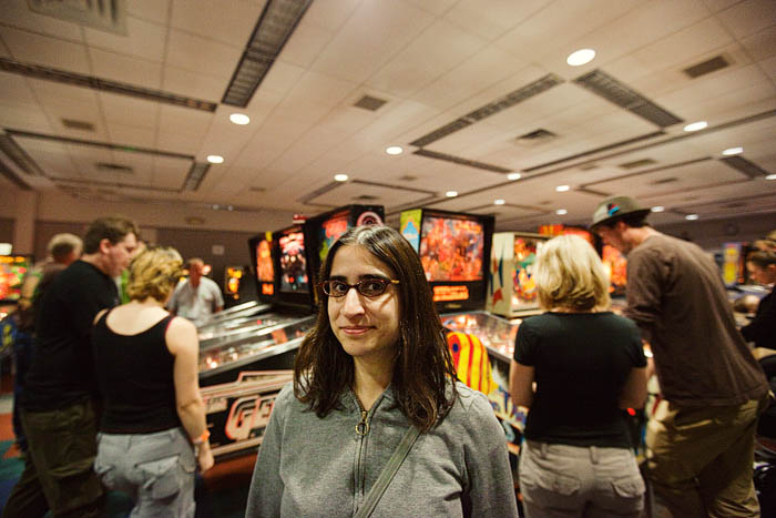 Roya runs the website and is the lady behind the @nwpinballshow twitter account.