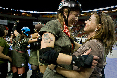 Celebrations from the liberators.