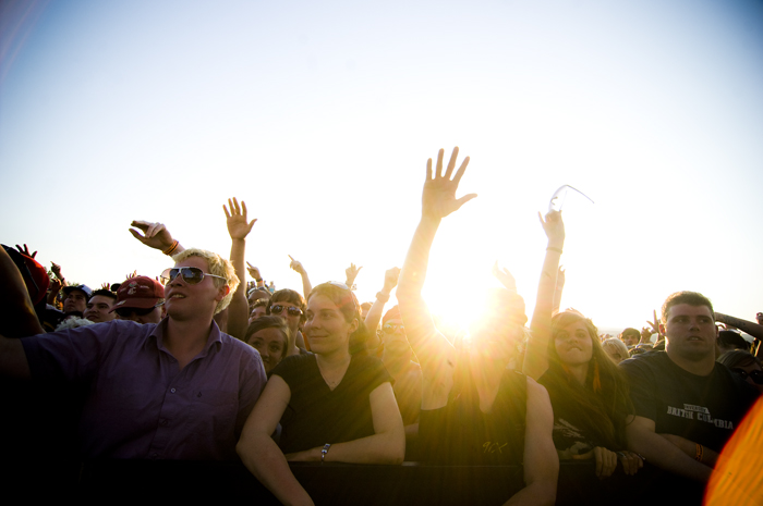 The crowd at the mainstage.