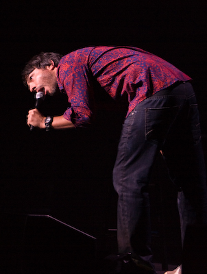 Barker bends over for some laughs