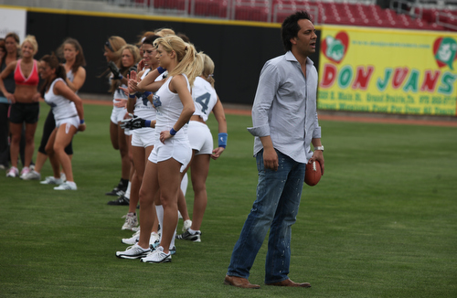 I mean, in Dallas, lingerie football is a game that's played in lace and coached in Italian loafers.