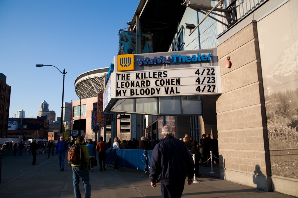 Leonard Cohen stopped by Seattle's WaMu Theater on Thursday, April 23 during