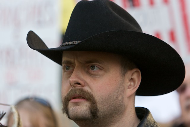 Teabaggers united against taxes and government spending on Wednesday, April 15, at