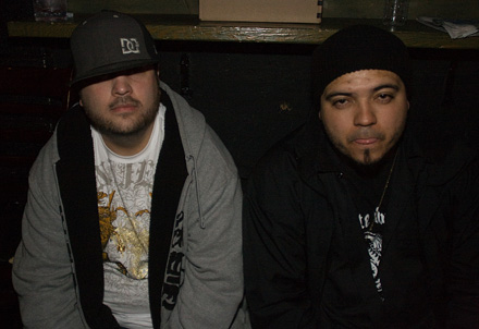 ...taking a breather after their set.