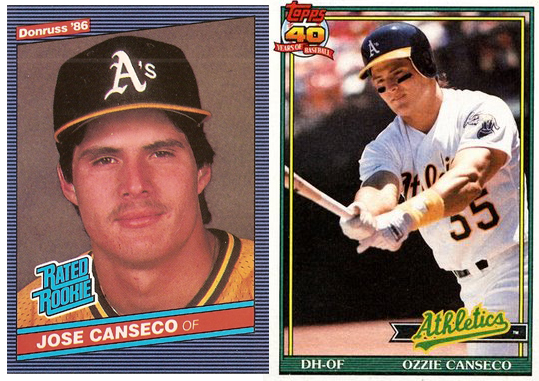 Jose Canseco's home run stimulus package included enough steroids to kill a small horse. His brother, Ozzie, never hit a home run in the Majors.