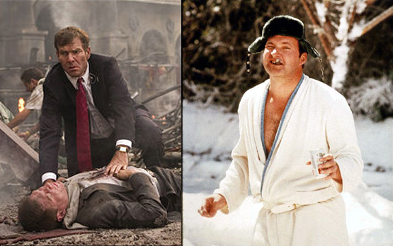 Dennis Quaid, left, married and divorced Meg Ryan. Randy Quaid, right, starred as Cousin Eddy in Christmas Vacation.