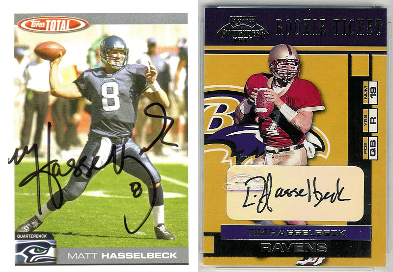 Matt Hasselbeck, left, took the Seahawks to the Super Bowl. Tim is married to The View's Elizabeth Hasselbeck.