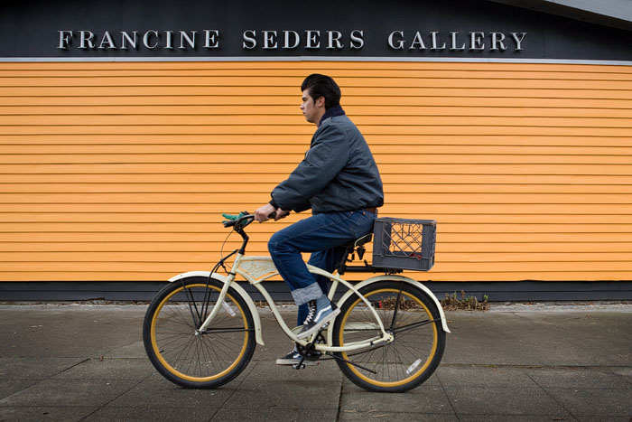 Outside the Francine Sedars Gallery.