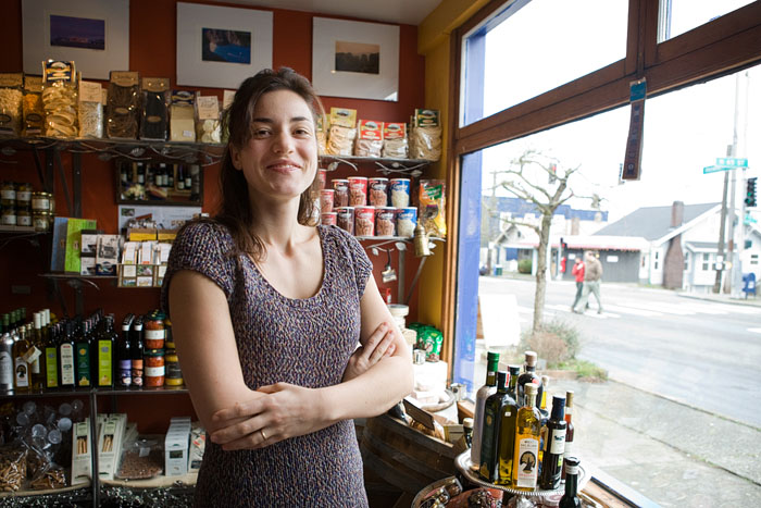 Inside Mediterranean Specialty Foods and Wines.