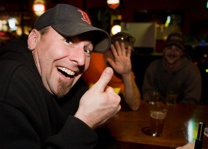 You have another drink. Take a look at some of the people