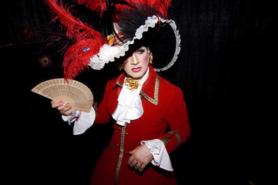 Everyone Wears a Red Dress: The event featured DJs The Perry Twins, and with proceeds going to HIV/AIDS benefits.