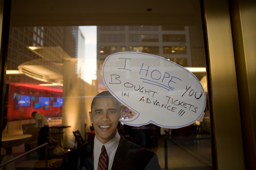 With only 70,000 people able to get tickets, many people will watch the event from the overflow area outside of Grant Park.