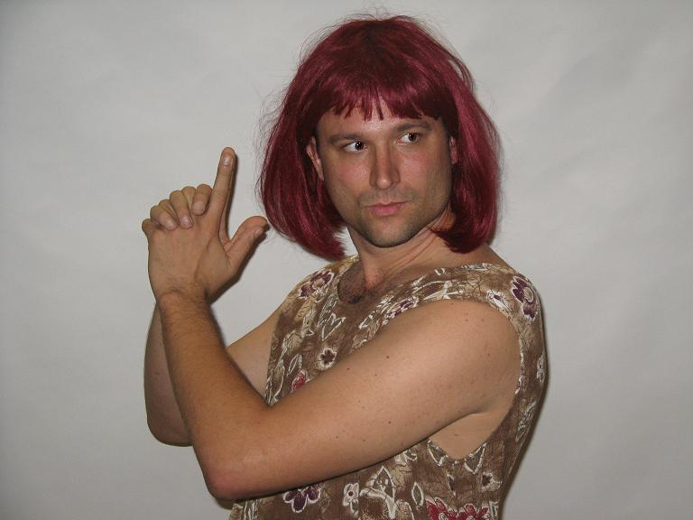 Really, dude. Throwing on a wig and dress is not a costume, unless youaE™re going all meta and are actually pretending to be a frat boy pretending to be a drag queen. WeaE™ll give gay guys a pass on this, as they all have to go in drag at least once, but any respectable homosexual would put forth a lot more effort on his looks.