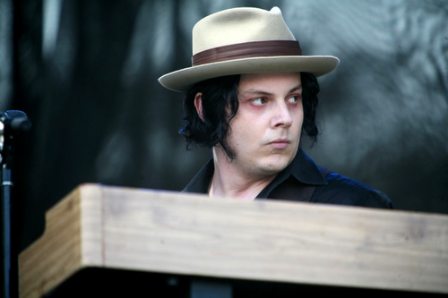 Jack White lurked as the Raconteurs performed Sunday night at ACL.