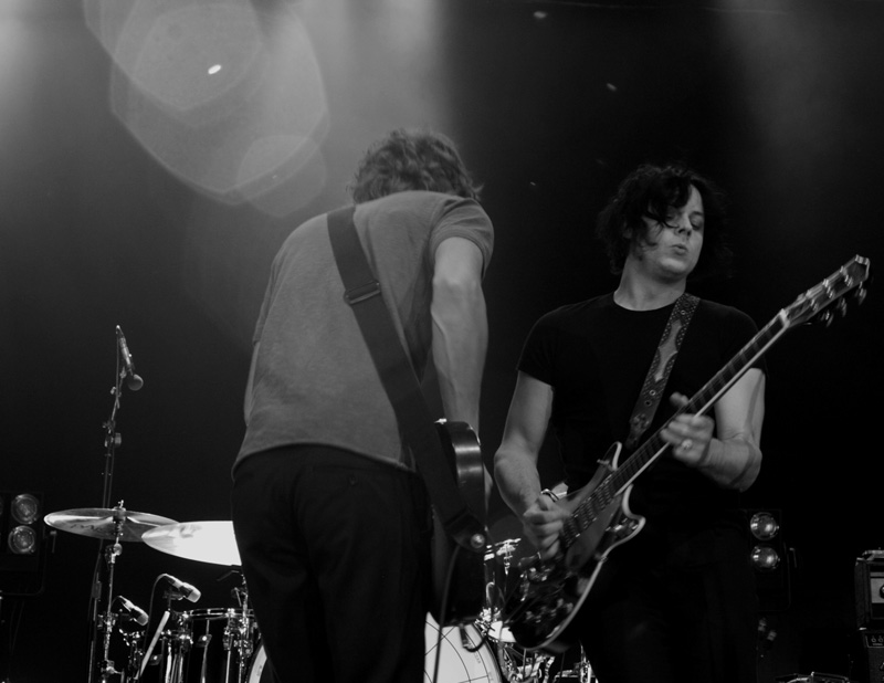 Last Night: The Raconteurs at WaMu Theater: The concert was AWESOME!! They were so together musically. Jack White is obviously the most well-known but they played as a group and sounded phenominal as a group. I haven't been smushed together with a mob of people for a concert since 1982 but last night it was worth it! Thanks for posting pics and my cell phone could not capture anything right! - Submitted by Mary