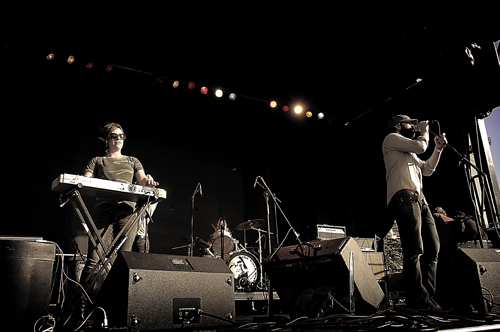 Here's a look at the band's set on Sunday afternoon. All photos