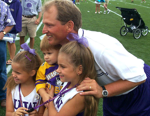 Neuheisel Still Handsome, Reports ESPN: The slick rick boos ought to outstrip the a-rod boos by a sonic boom. There were a whole heap of M's fans who understood, if not respected, A-Rod taking the money and running. There ain't a dawg fan on the planet that has a single iota of understanding or respect for Neuheisel. Just typing the name arouses a loathing reserved only for, well, him. - Submitted by Keegan