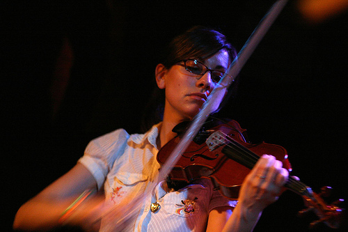 Sera Cahoone closed out the Noise for the Needy benefit with Okkervil