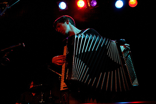 Okkervil played at Neumo's as part of Noise for the Needy.