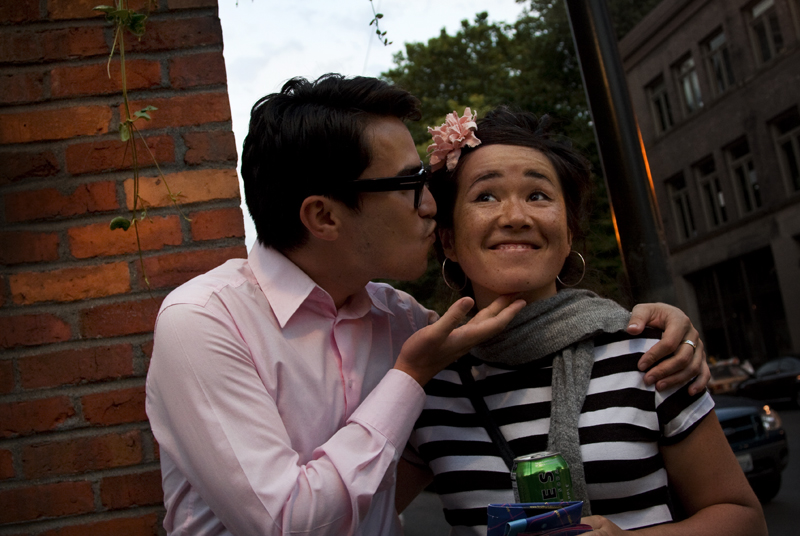 Caroline and Sergio brighten up the corner.